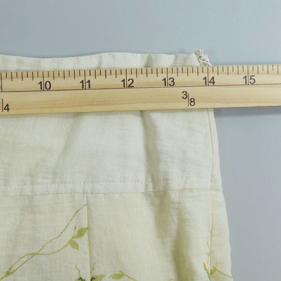 Toi Et Moi Skirt Womens Small Yellow Floral Print Fit & Flare Novelty Boho Retro - Picture 10 of 13